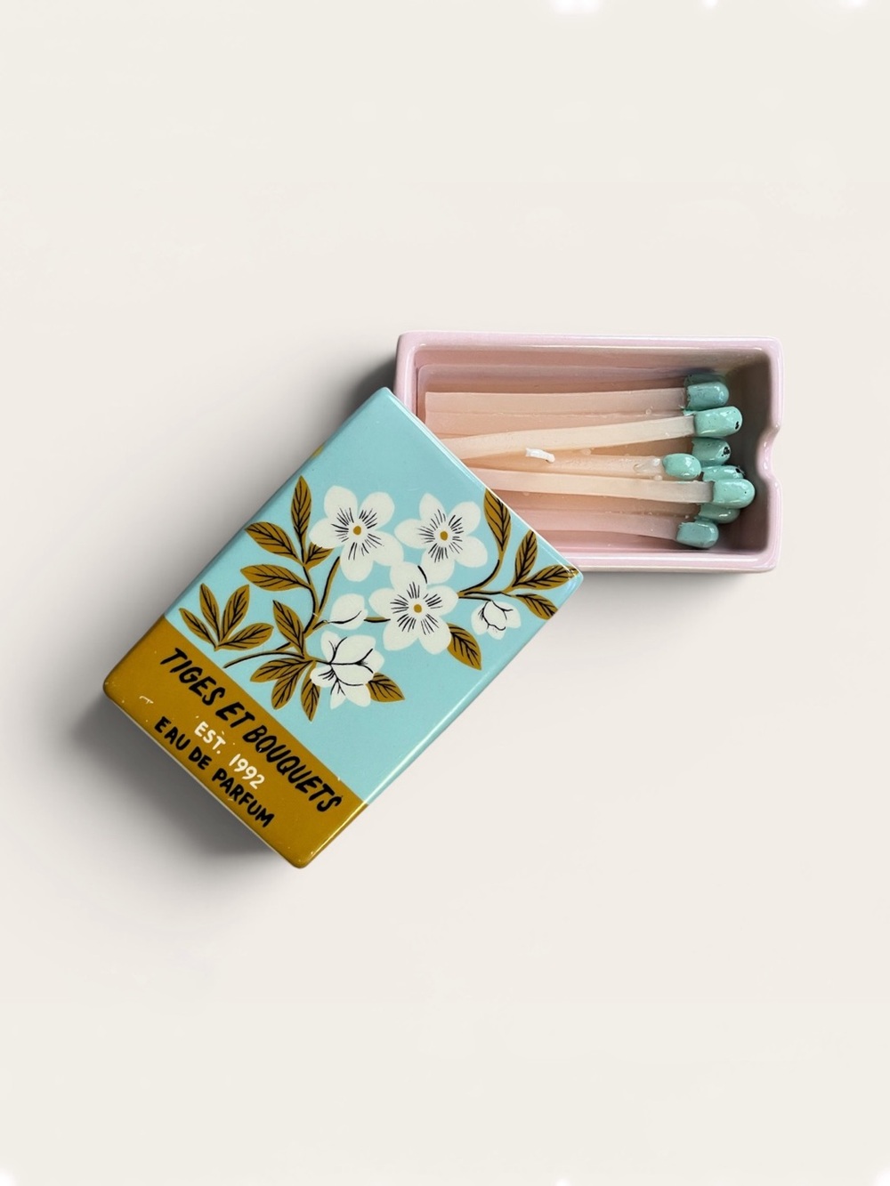 NWT Anthropologie Matchbox Fresh Cotton Blossom & Neroli Ceramic Candle